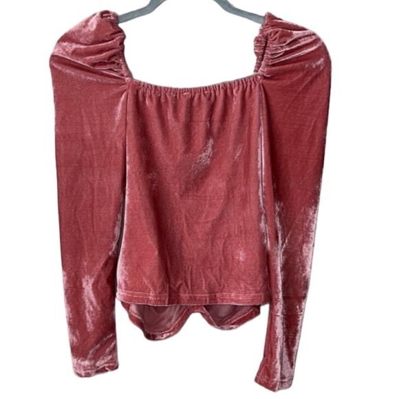 MINKPINK x Revolve Mekness Ruched Top In Blush Size S - Picture 5 of 8